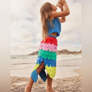 Mini Boden mermaid two piece set size 5-6 years